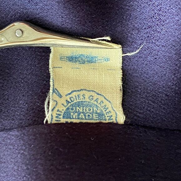 Vintage Women's Size M Rosewin Forstmann Fur‎ Trim Wool Coat Blue - Picture 13 of 13